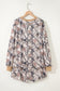 Khaki Woodland Camo Print Long Sleeve Top Casual Short Set