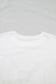 White Plus Size Leopard Bow Embroidered Patch Casual T Shirt